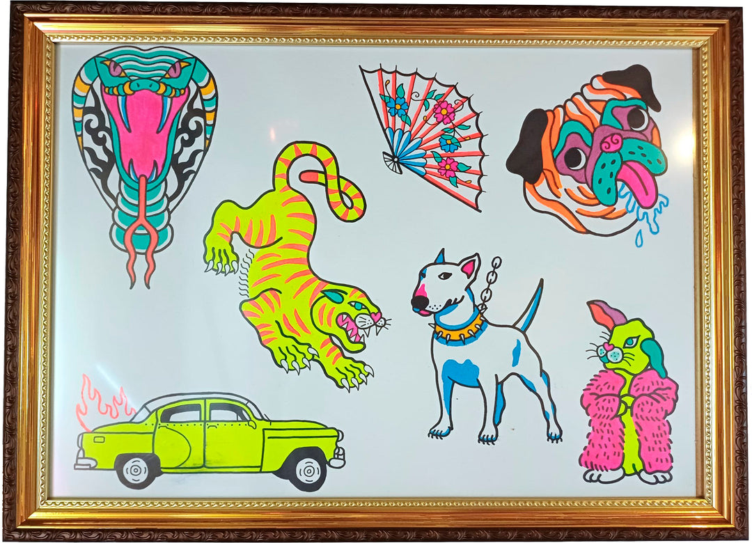 Flasheet original or print: Tribal Snake
