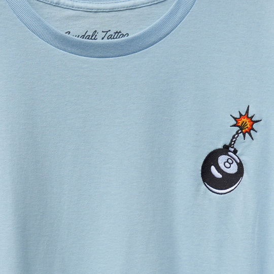 Eight ball billiards bomb T-shirt