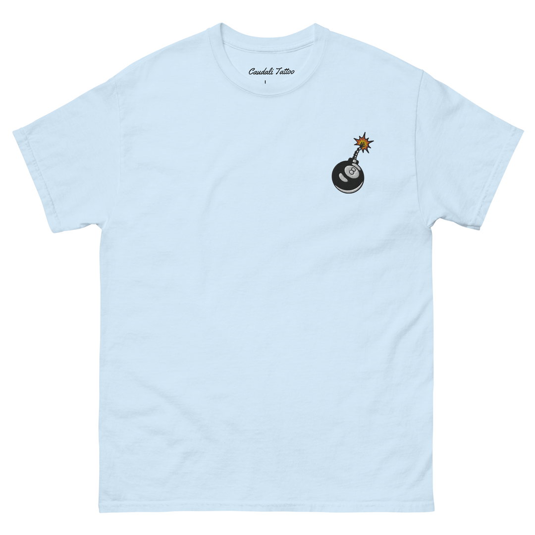 Eight ball billiards bomb T-shirt