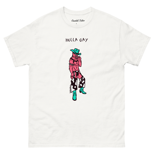 Hella gay cowboy T-shirt